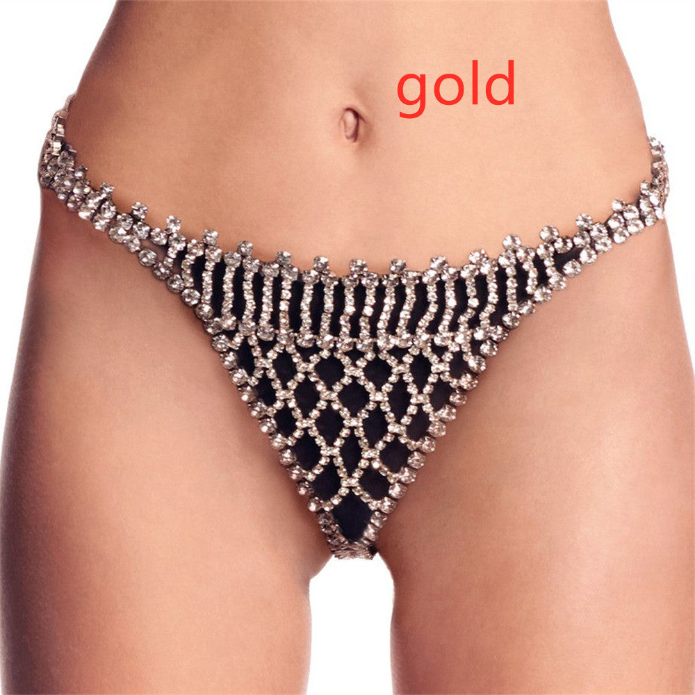 European And American Full Diamond Body Chain Waist Chain