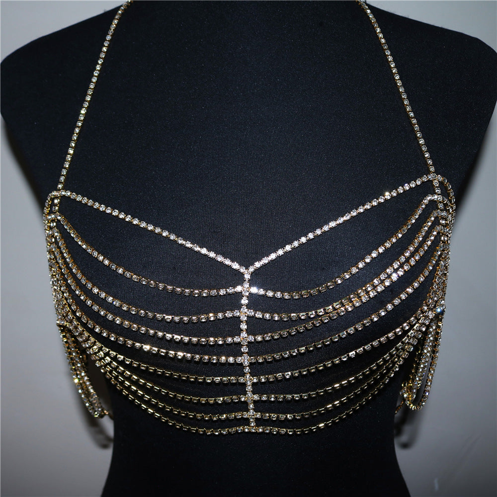 Women's Fashion Rhinestone Bra Body Chain