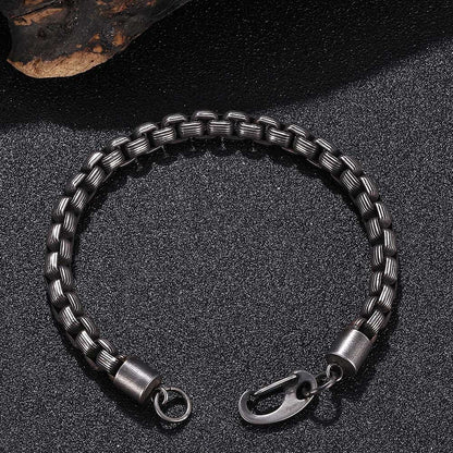 Men's Thick Stainless Steel Casting Bracelet