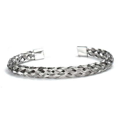 Braided Square Stainless Steel Bracelet