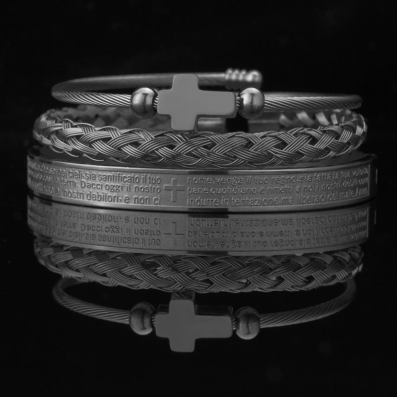 Stainless Steel Roman Numeral Bracelet