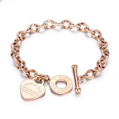 Titanium steel ladies bracelet