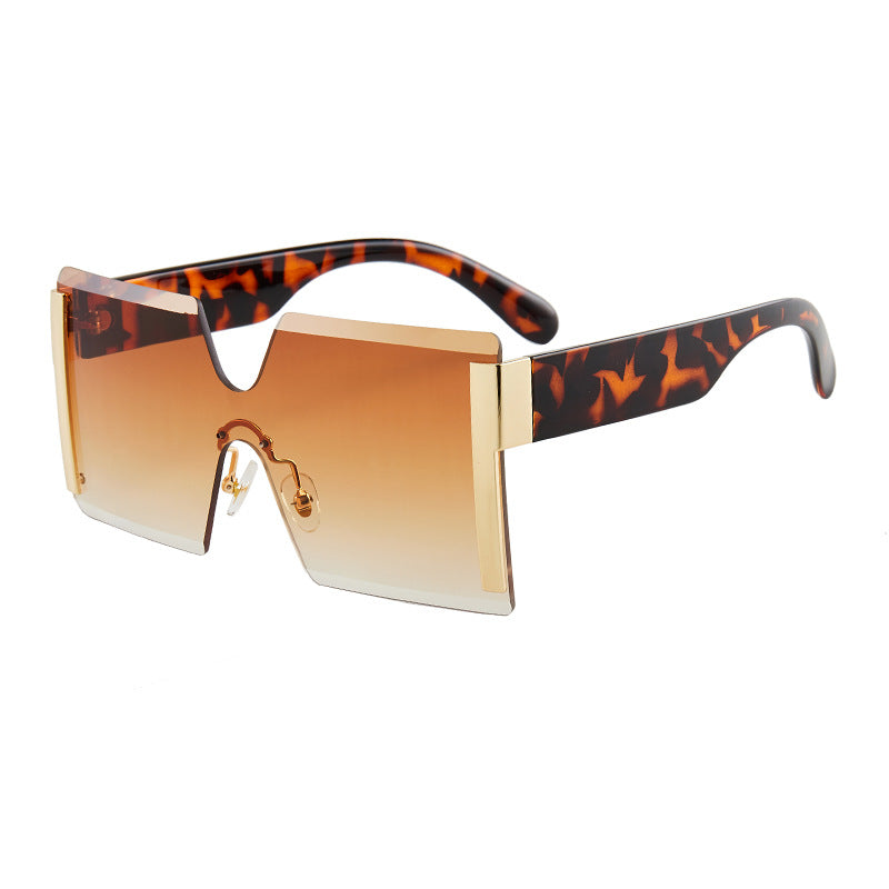 European and American Siamese Frameless Sunglasses