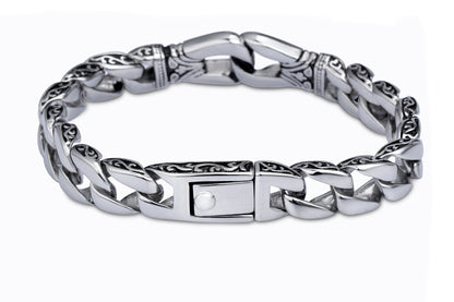 Stainless Steel Retro Bracelet Men's Fashion Titanium Steel Bracelet