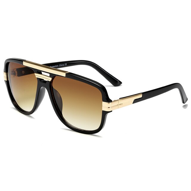 Fashion Retro Male Metal Square Sunglasses