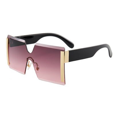 European and American Siamese Frameless Sunglasses