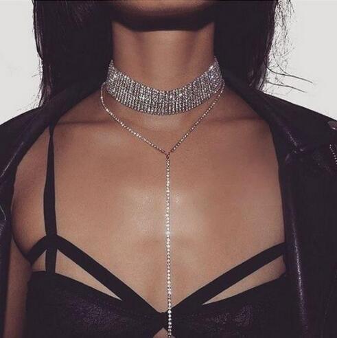 Choke Me Choker Classy Zircon