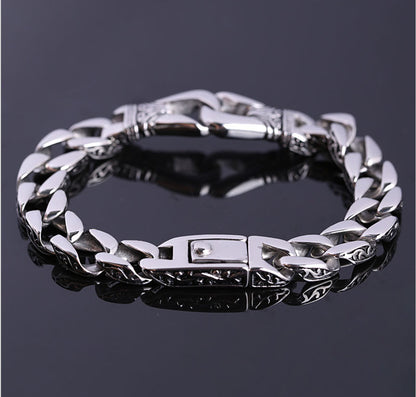 Stainless Steel Retro Bracelet Men's Fashion Titanium Steel Bracelet