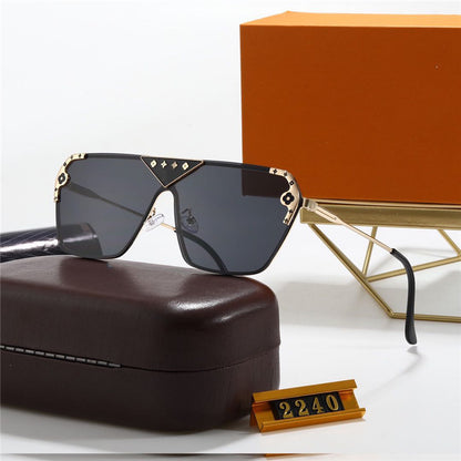 New 2023 Gradient Fashion Sunglasses Lens Trend Metal Sunglasses