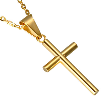 Stainless steel cross necklace pendant