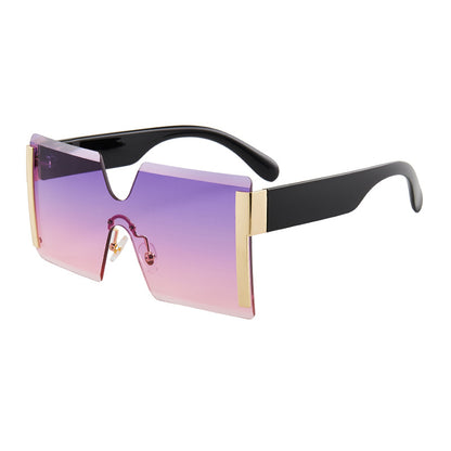 European and American Siamese Frameless Sunglasses