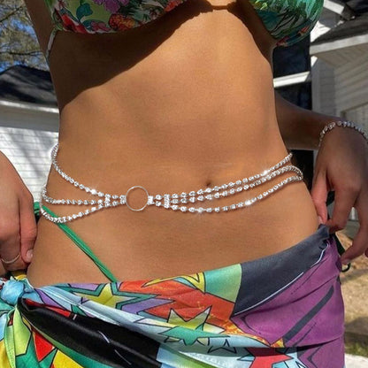 Circle Multilayer Waist Versatile Beach Body Chain