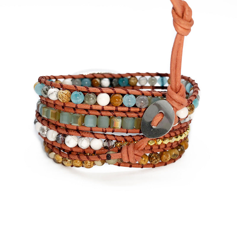 Bohemian Style New Braided Beaded Bracelet