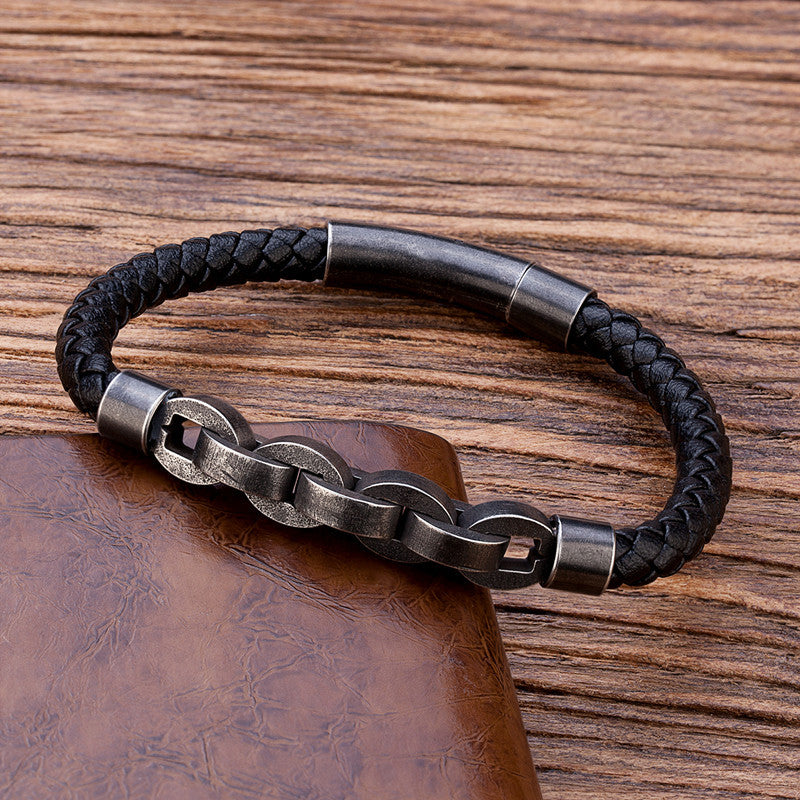 Retro Style Stainless Steel Men's Bracelet