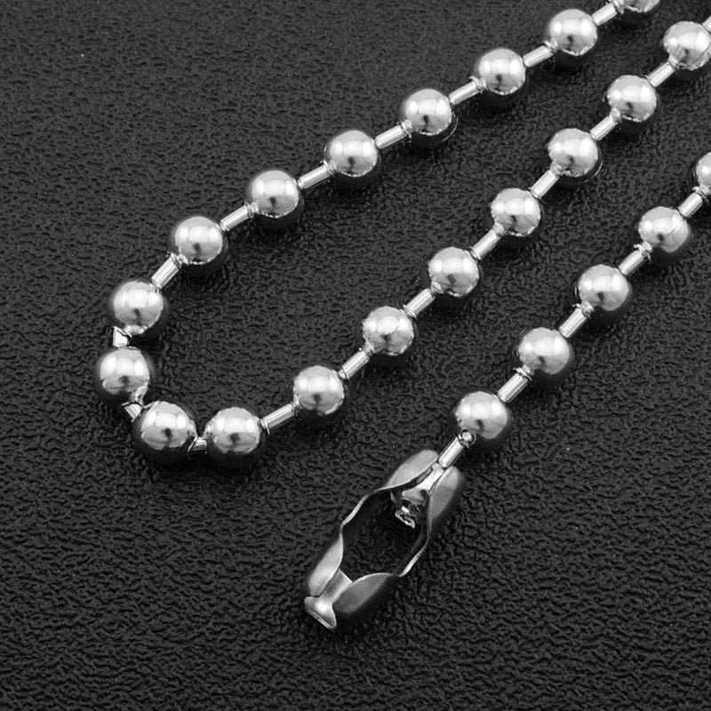 Bead Chain Ball Necklace 40cm-60cm Unisex Jewelry Chain Necklace