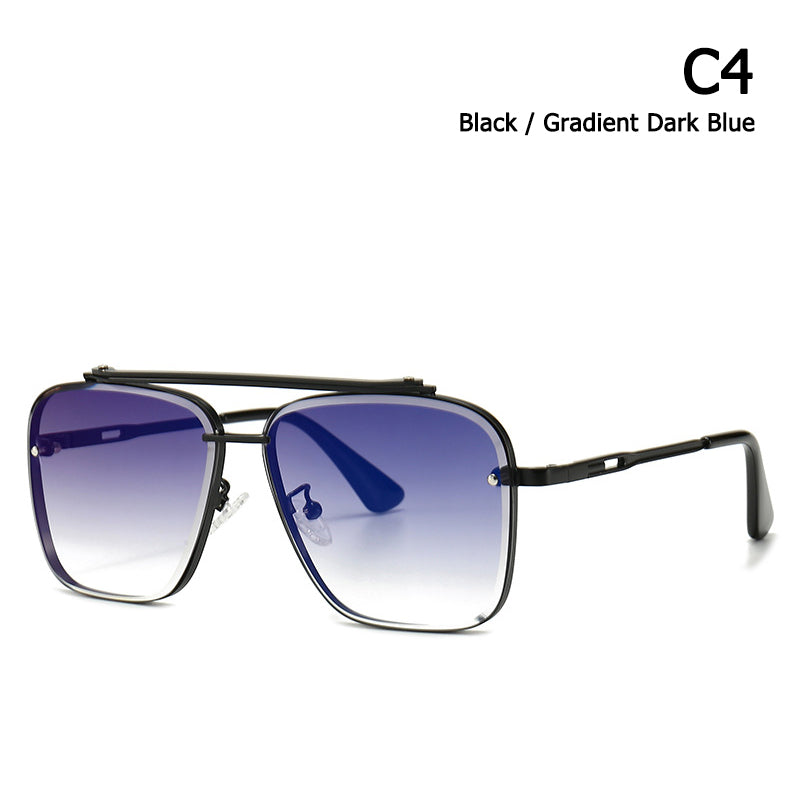 Unisex Trendy Sunglasses Glasses Modern Retro Square Frame