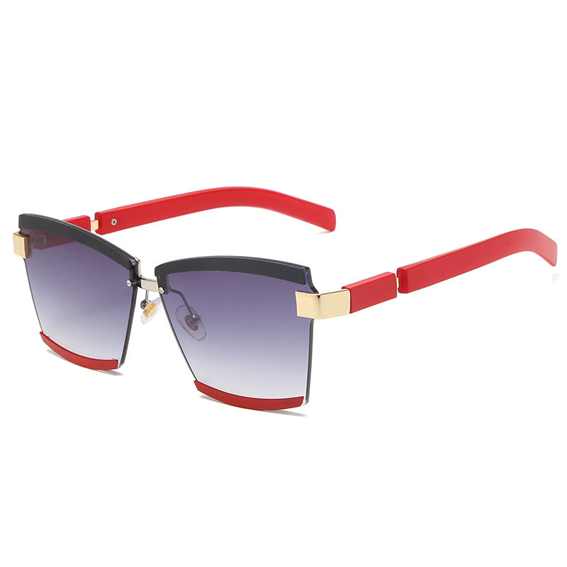 Frameless Square Cut-Edge Sunglasses Cut-Edge Sunglasses Korean Style Sunglasses Ladies Sunglasses