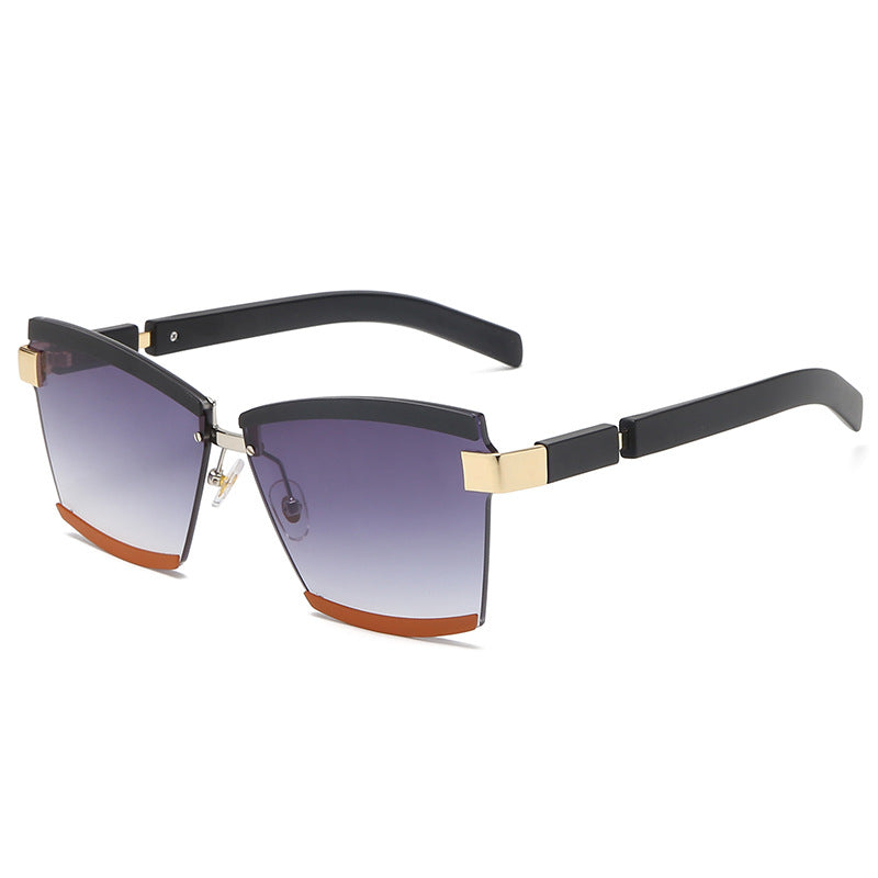 Frameless Square Cut-Edge Sunglasses Cut-Edge Sunglasses Korean Style Sunglasses Ladies Sunglasses