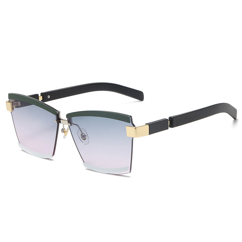 Frameless Square Cut-Edge Sunglasses Cut-Edge Sunglasses Korean Style Sunglasses Ladies Sunglasses