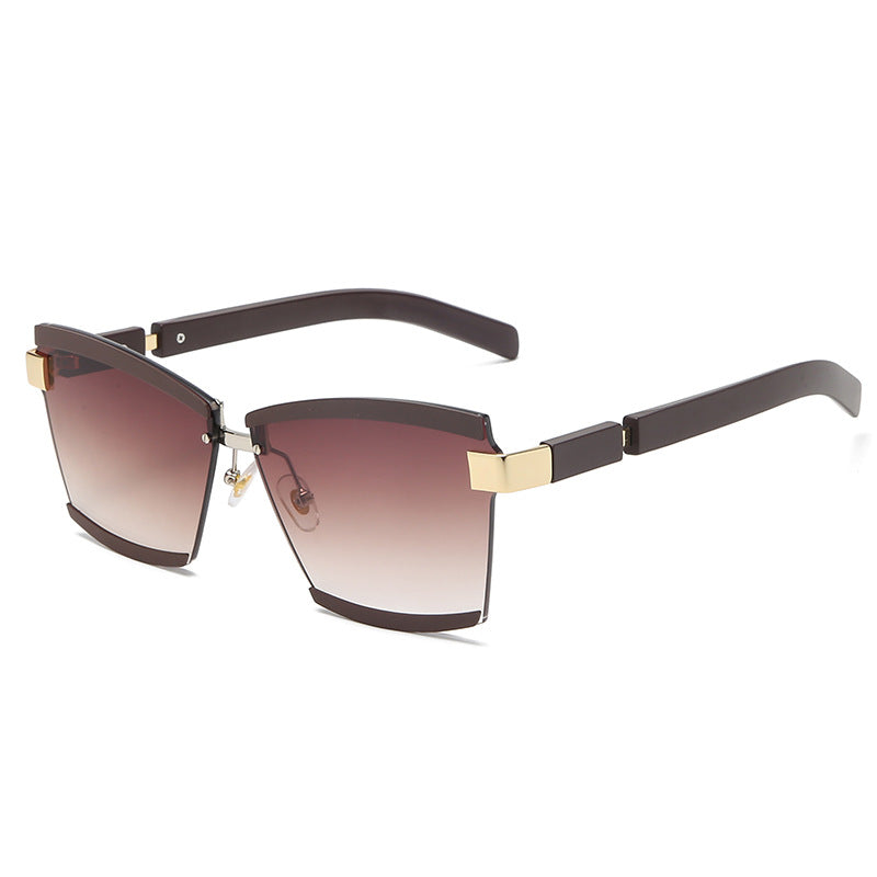 Frameless Square Cut-Edge Sunglasses Cut-Edge Sunglasses Korean Style Sunglasses Ladies Sunglasses