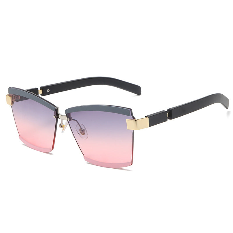 Frameless Square Cut-Edge Sunglasses Cut-Edge Sunglasses Korean Style Sunglasses Ladies Sunglasses