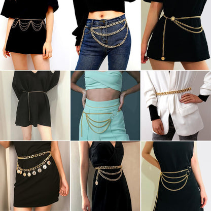 Various Styles of Women's Body Chain Waist Chain