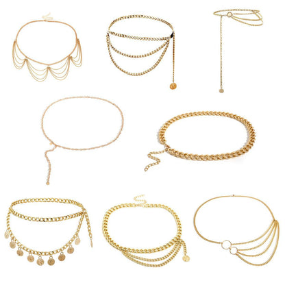 Various Styles of Women's Body Chain Waist Chain