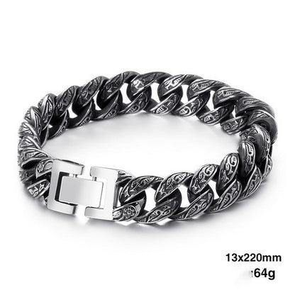 Link Chain Bracelet Punk Stainless Steel