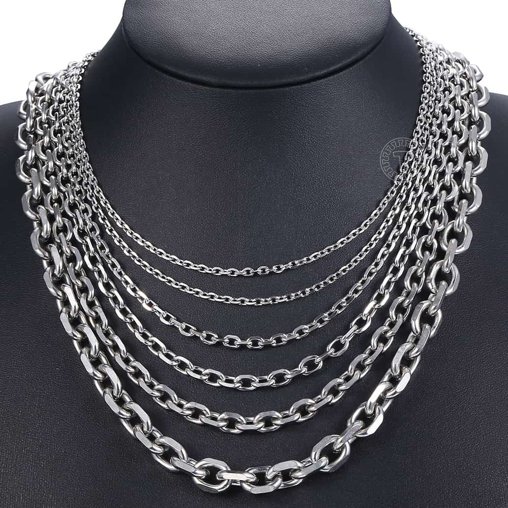 Unisex Titanium Steel Necklace, Stainless Steel Necklace