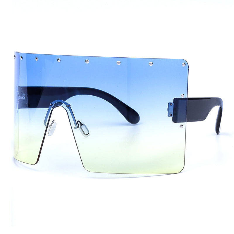 Trendy Oversized Sunglasses Rivet Sun