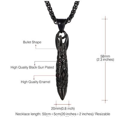 Unisex Stylish Pendant stainless steel necklace