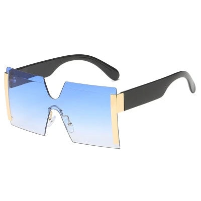 Oversized Square Rimless Sunglasses