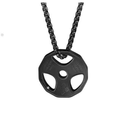 Gym Plate Necklace pendant