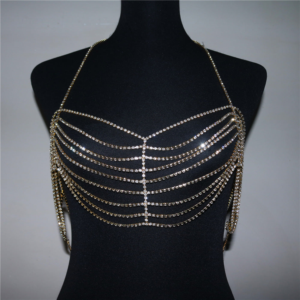 Women's Fashion Rhinestone Bra Body Chain