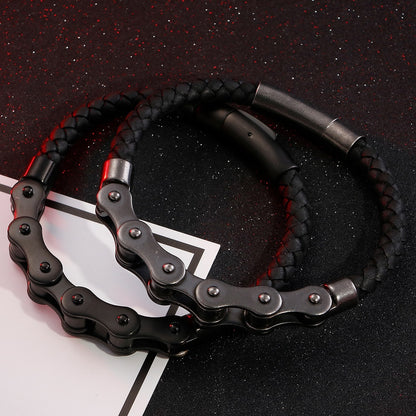 Retro stainless steel trend men's bracelet