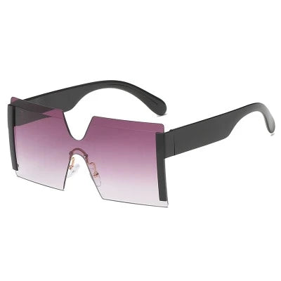 Oversized Square Rimless Sunglasses