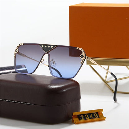 New 2023 Gradient Fashion Sunglasses Lens Trend Metal Sunglasses