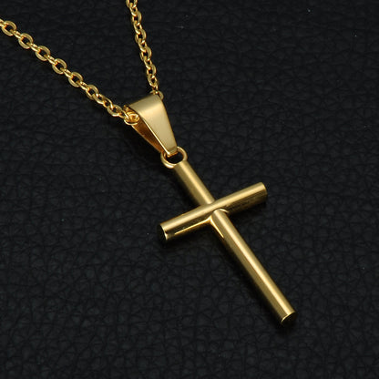 Stainless steel cross necklace pendant