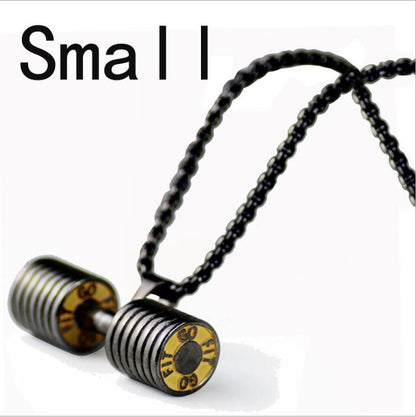 Fitness Dumbbell  Pendant & Necklace