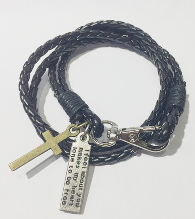 Fashionable Men's Leather Bracelet