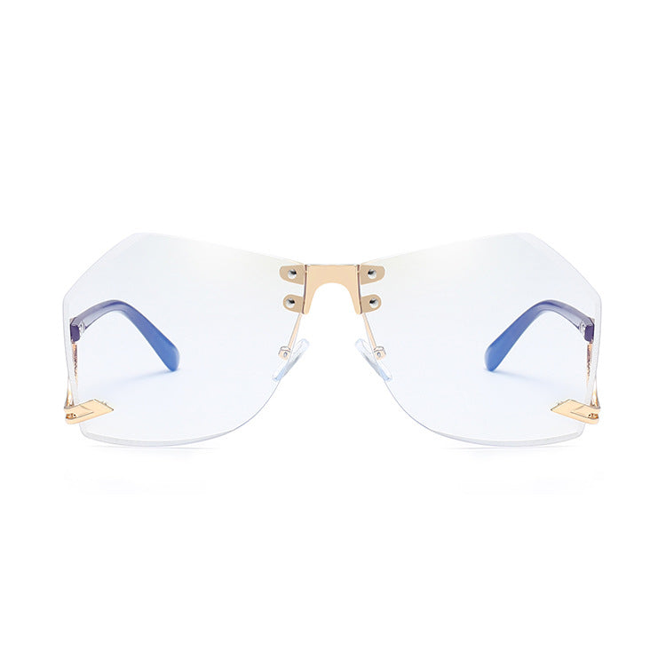 Irregular Rimless Sunglasses Women