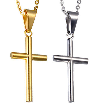 Stainless steel cross necklace pendant