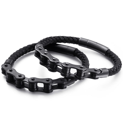 Retro stainless steel trend men's bracelet