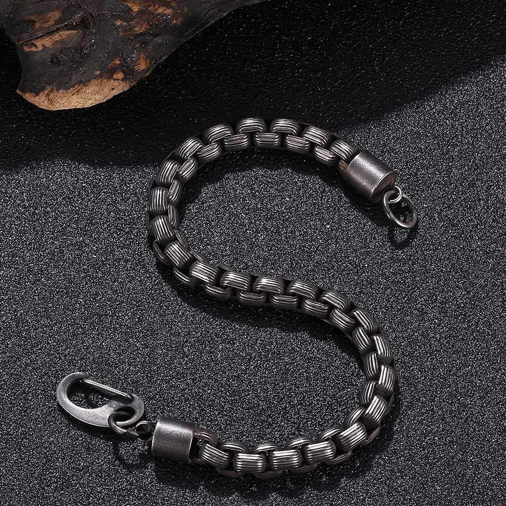 Men's Thick Stainless Steel Casting Bracelet