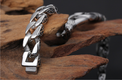 Stainless Steel Retro Bracelet Men's Fashion Titanium Steel Bracelet