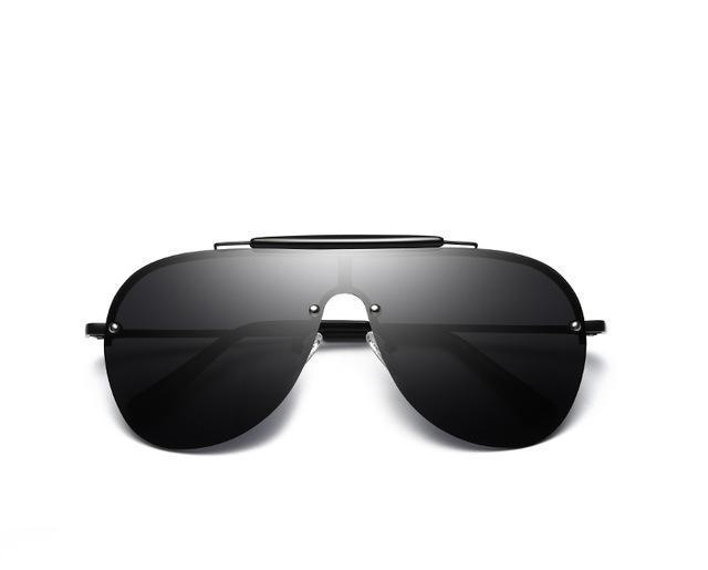 New Sunglasses Fashion One-Piece Large Frame Sunglasses Aviator Men's Sunglasses