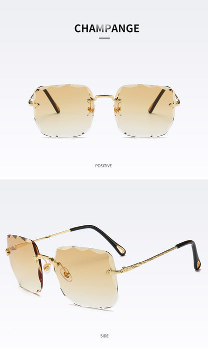 Frameless Classy Square Sunglasses