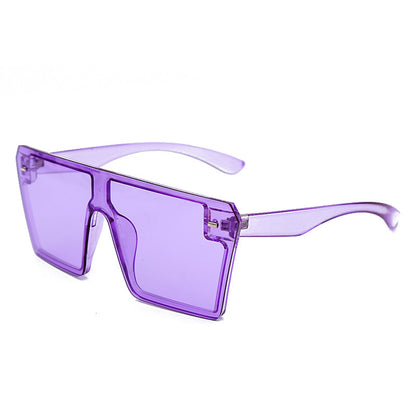 Big frame bright mercury sunglasses