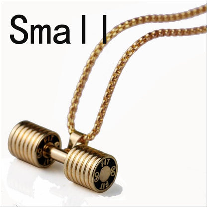 Fitness Dumbbell  Pendant & Necklace