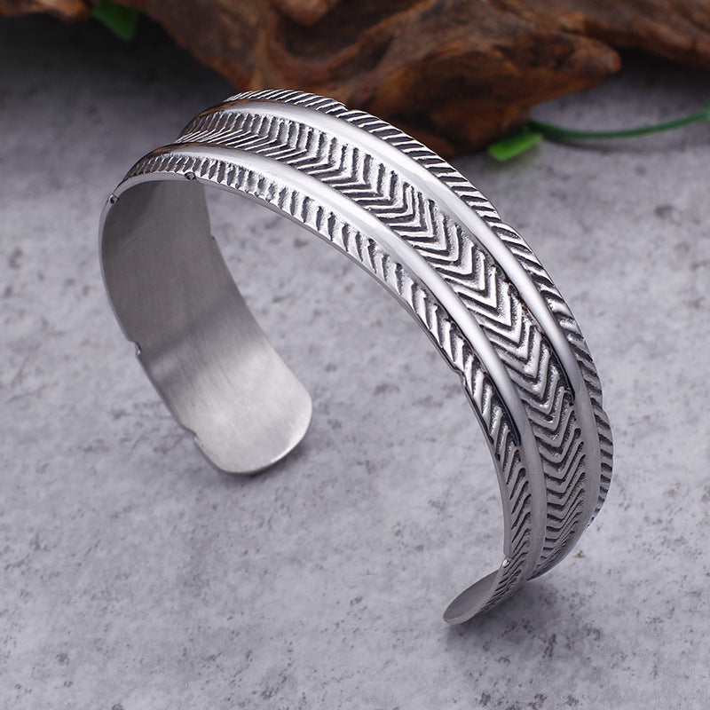 Men's Fashion Retro Stainless Steel Bracelet